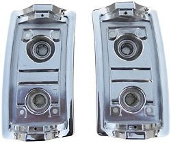 65 1965 EL CAMINO TAIL LIGHT BEZEL CHROME HOUSINGS